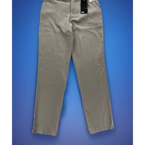 Lee Pants - Lee Pants Women's 8 Straight Leg Mushroom Brown Stretch Waistband Casual Comfort